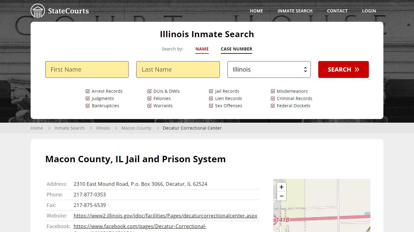 Macon County, IL Jail and Prison System - State Courts